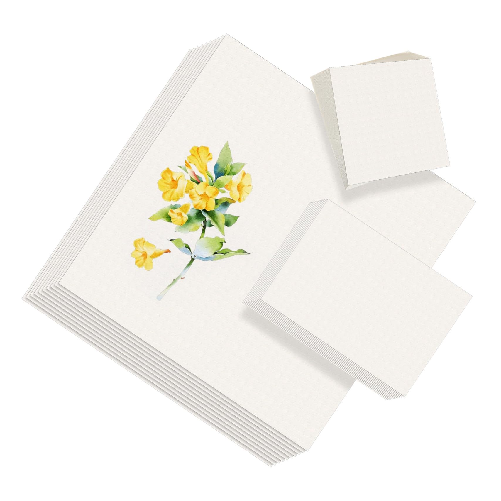 PERSELOSO 55 Sheets Watercolor Paper for All Skill Levels Multiple to Thickness Versatile for Watercolors Acrylics and Pastels Art Supplies