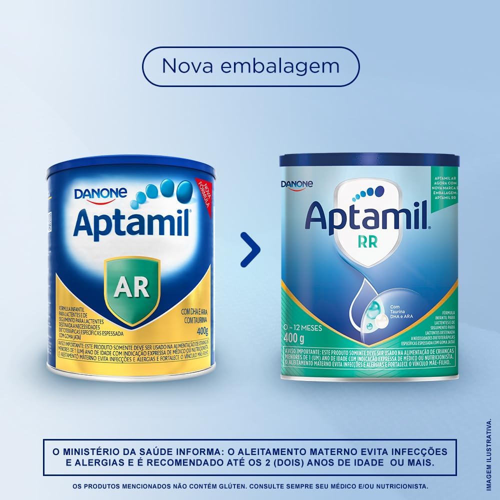 Fórmula Infantil: Aptamil RR 400g - 0-12 meses