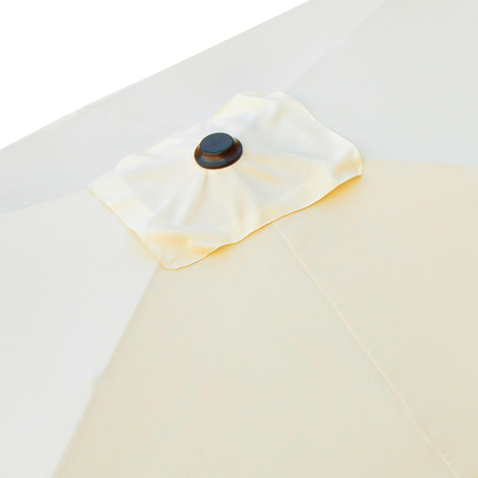AKTIVE 53877, Sombrilla rectangular, Parasol terraza, Toldo 3x2 m, Sombrilla jardín, color crema, mástil aluminio, 300x200cm