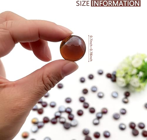 Miniatura 5 de YGFRSTO Canicas de vidrio plano de 1 libra, relleno de jarrón para hoguera, guijarros de vidrio para plantas de interior, decoración de acuario,