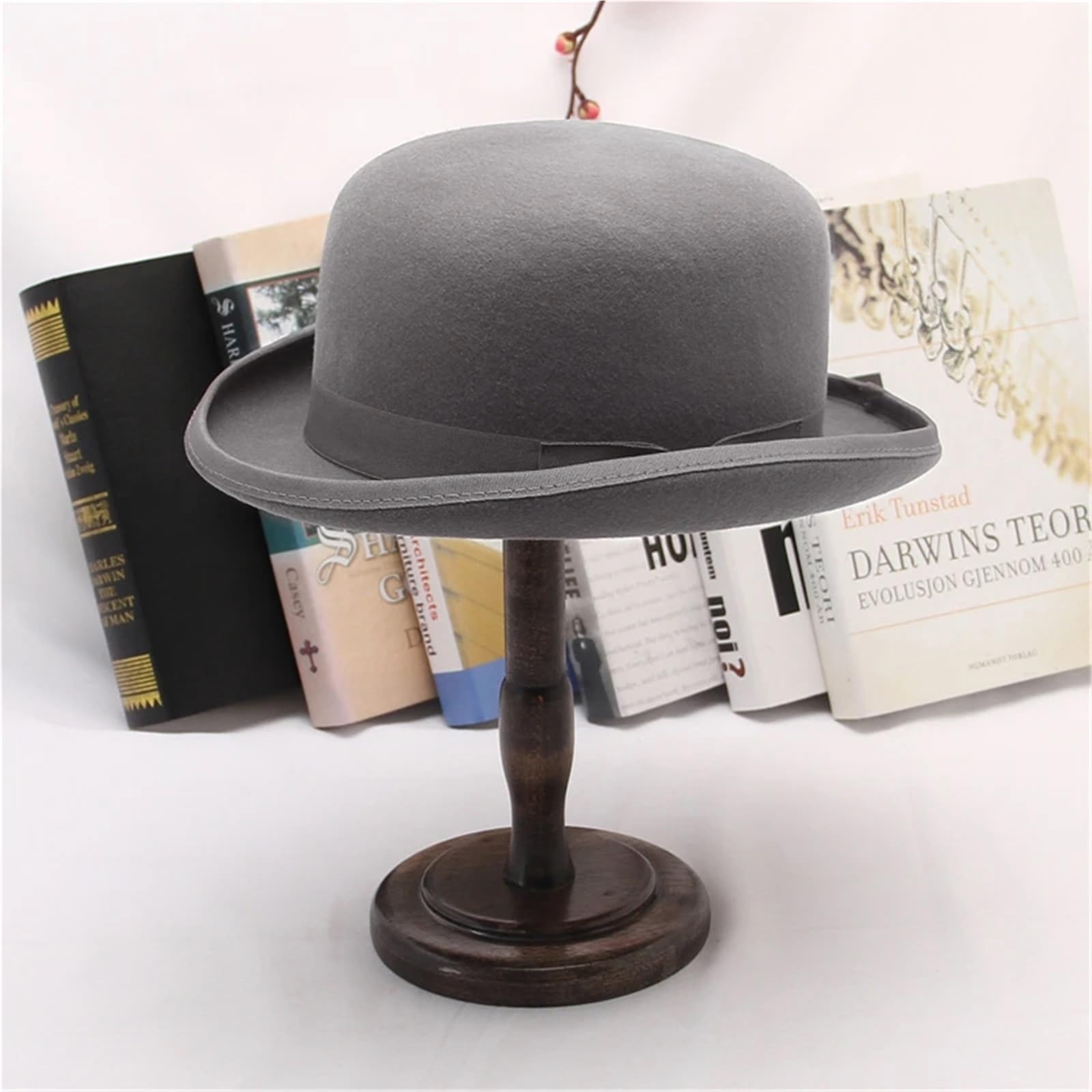 Sombrero de Copa Sombrero de copa fieltro lana for hombres y mujeres, sombrero Formal fiesta, gorra mago para Una Gala