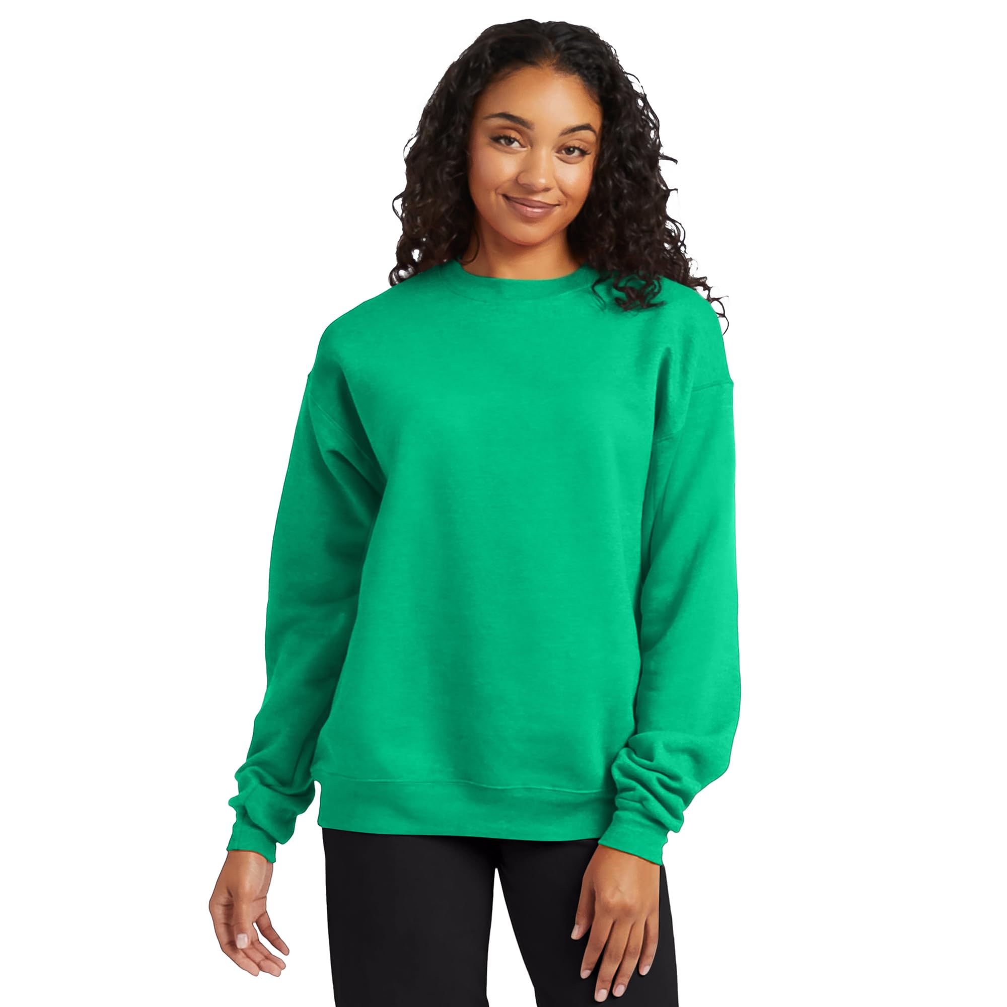 Hanes Men's Sweatshirt, EcoSmart Fleece Crewneck Sweatshirt, Big & Tall Available, 1 or 2-Pack