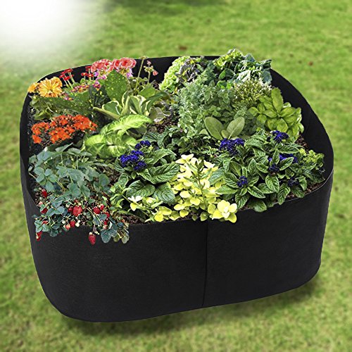 Fabric Raised Planting Bed, Garden Grow Bags Herb Flower Vegetable Plants Bed Rectangle Planter (2Ft X 2Ft) #TOP3