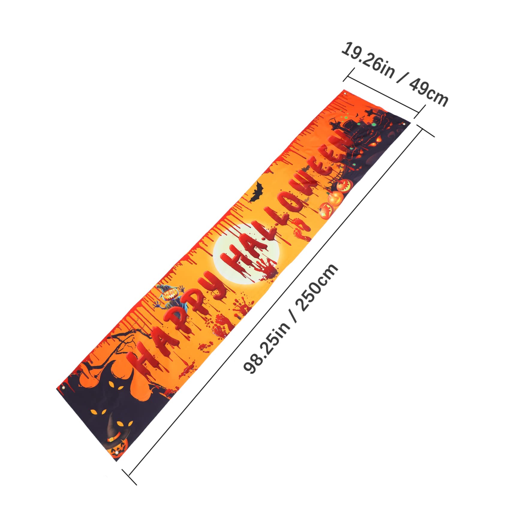 Alasum 6 szt. Halloween baner dekoracja na drzwi wejściowe Halloween girlanda nawiedzony dom krwawy baner chorągiewki baner straszny baner Halloween dekoracje ścienne baner na imprezę zombie kolorowy