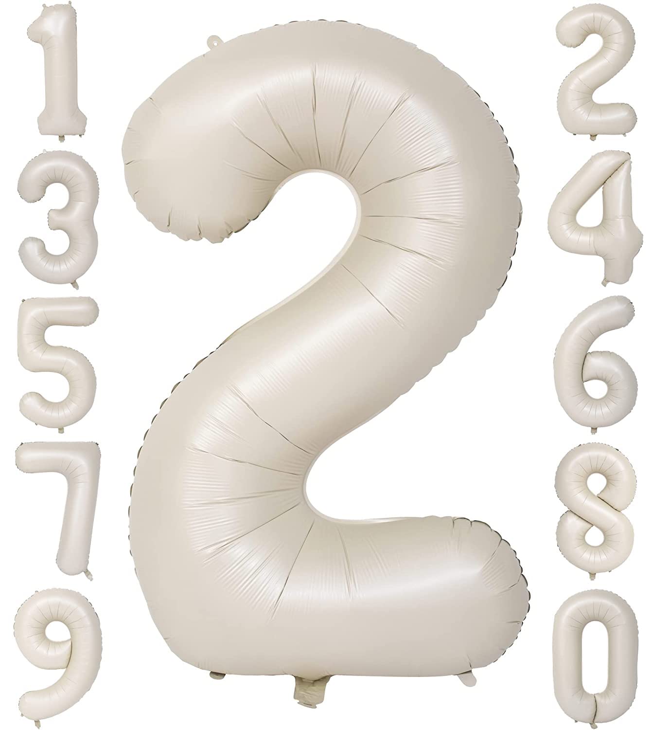 Red 0 balloon 40 Inch Giant Helium Foil Number 0 to 9 Red Balloon Birthday Wedding Party Digital Decorations (Number 0) — view 501