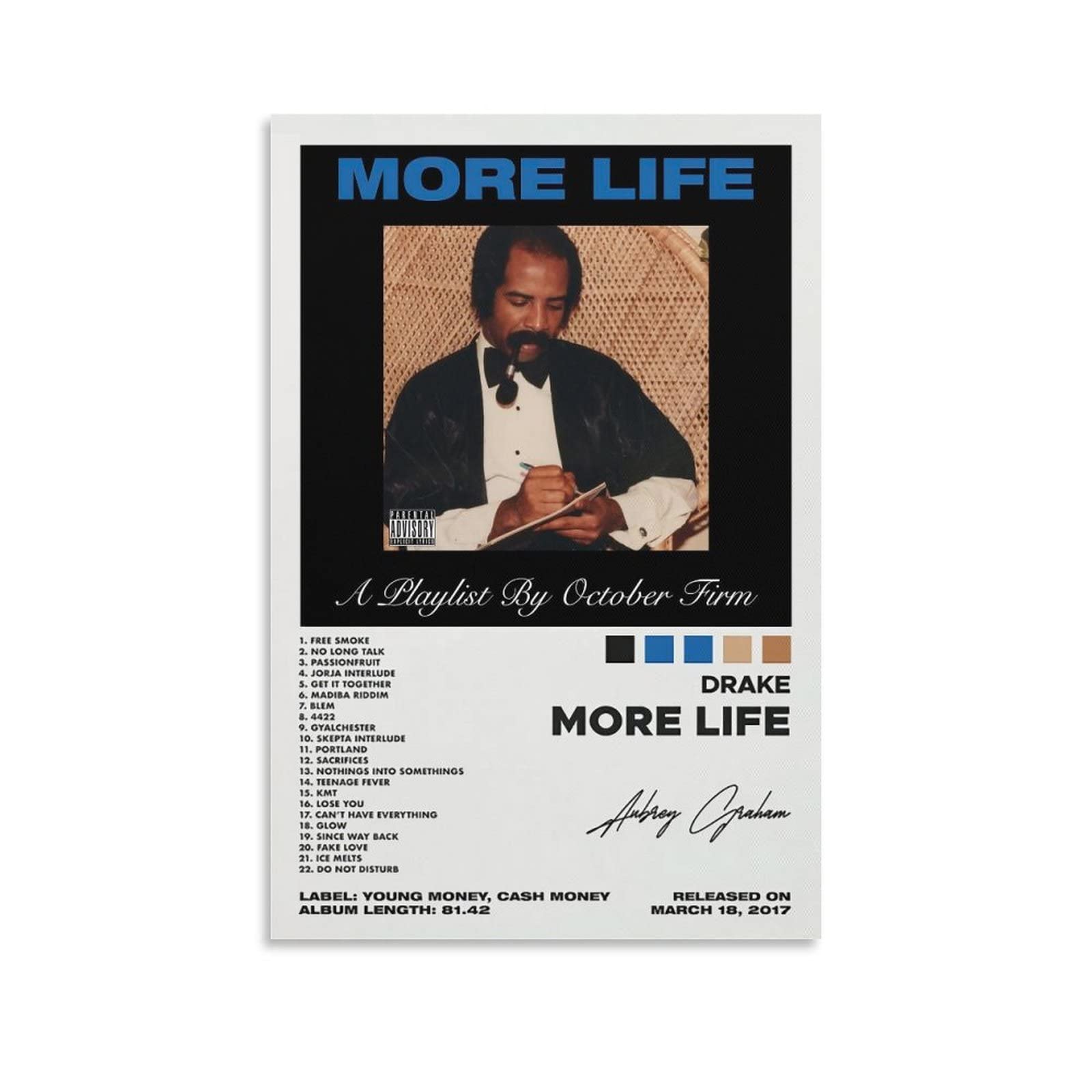 【額縁付き】 drake more life アルバムデザイン A2ポスター 額縁付き】 drake more life アルバムデザイン A2ポスター Drake