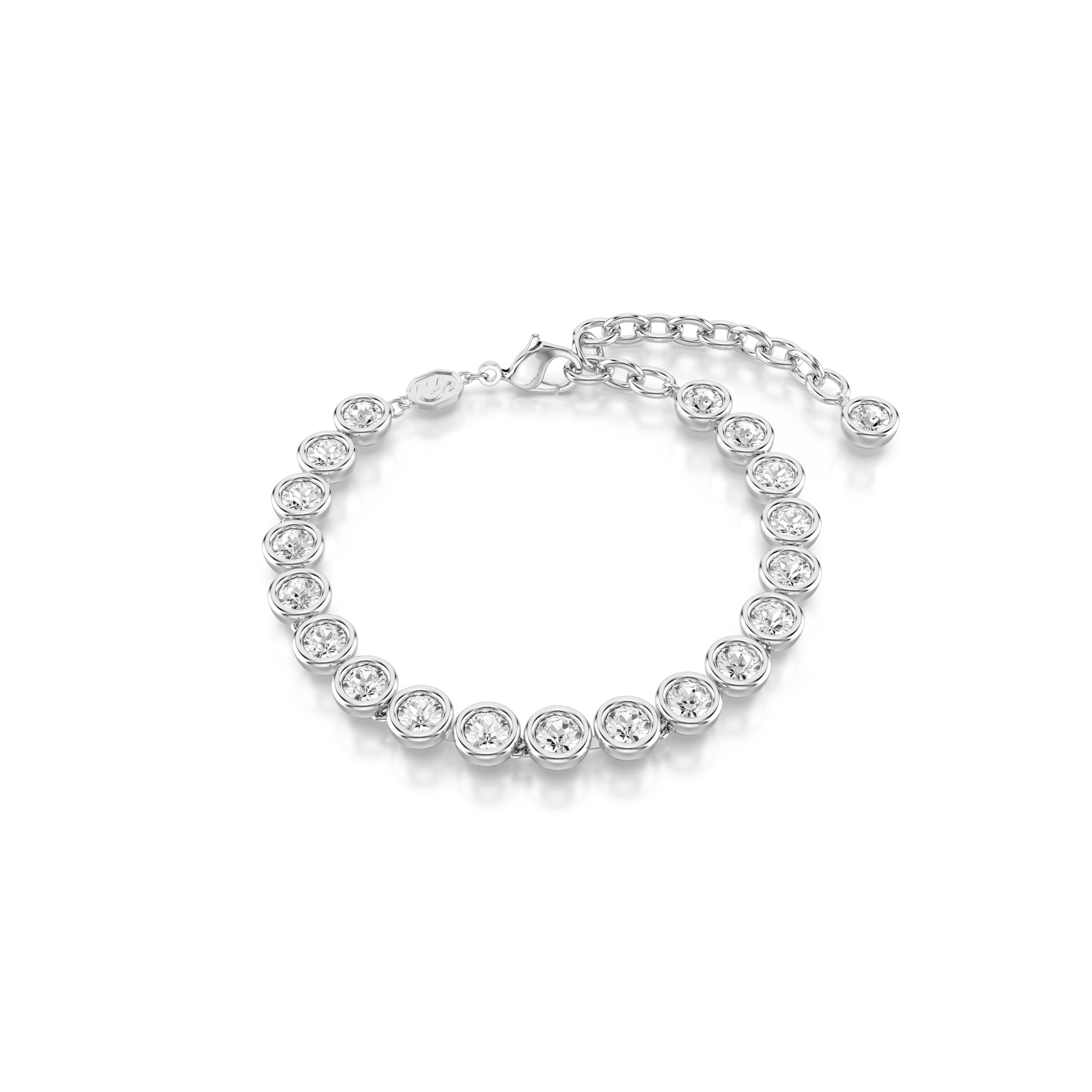 Swarovski Imber Tennis Armband, Rhodiniertes Damenarmband mit Strahlenden Swarovski Kristallen