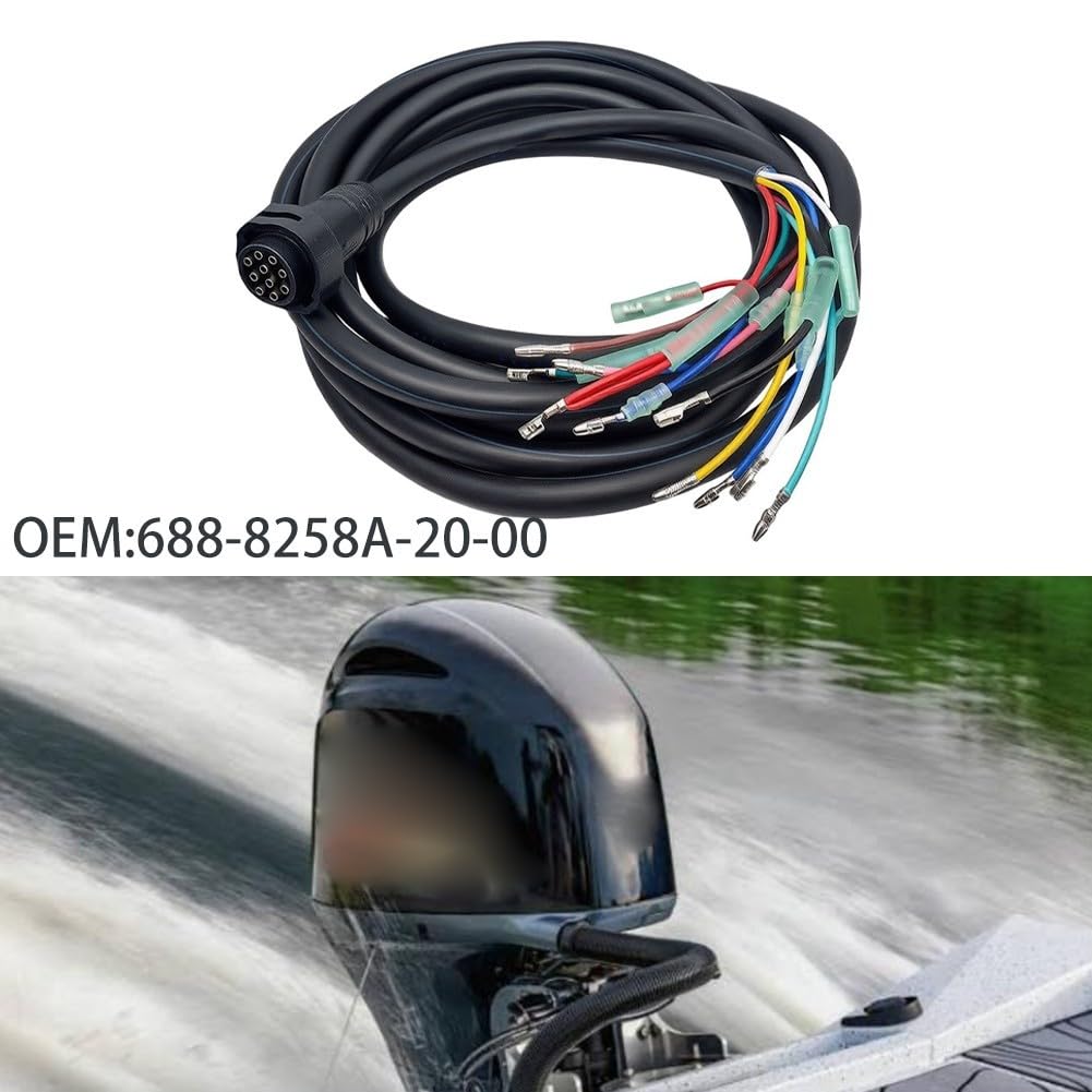 Cavo Motore Fuoribordo 6M 10-Pin Sostituzione 688-8258A-20 | Sostituzione diretta OEM, connettore 10-pin, lunghezza 6 metri, installazione plug-and-play