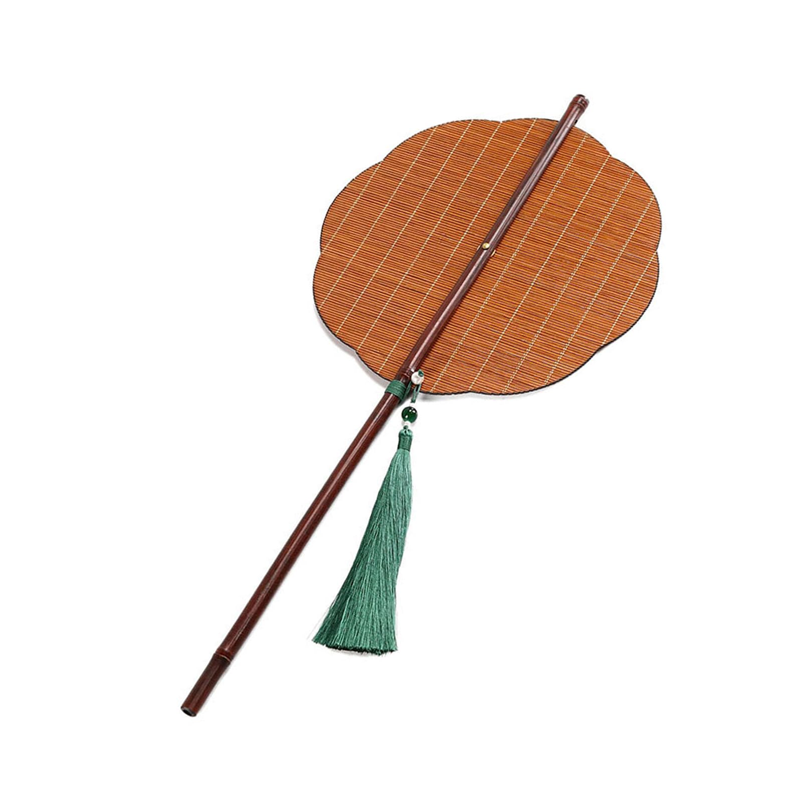 Qusinfc Handwoven Silk Handcrafted Cooling Fan Portable Cooling Handheld Folding Fan Artistics Home Decoration Decorative