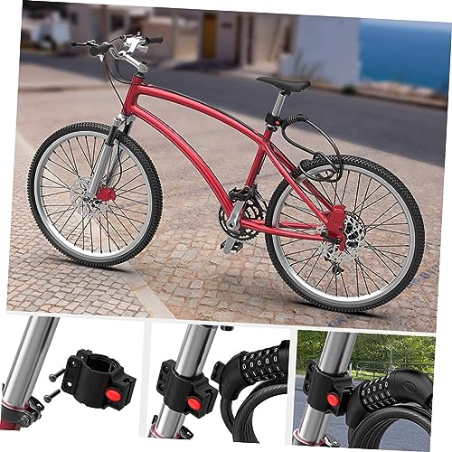 Vélo à code chiffres et verrou de câble renforcé noir pour sécuriser les deux-roues