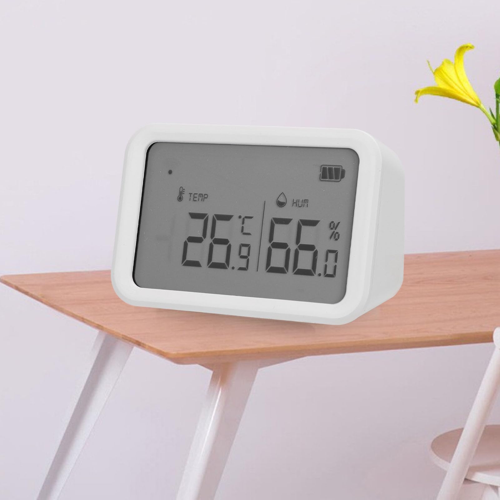 ANGGREK Termometro Igrometro Digitale per Interni Sensore di Umidità e Temperatura Monitor di Controllo Mobile per Uso Domestico Incubatrici e Serre
