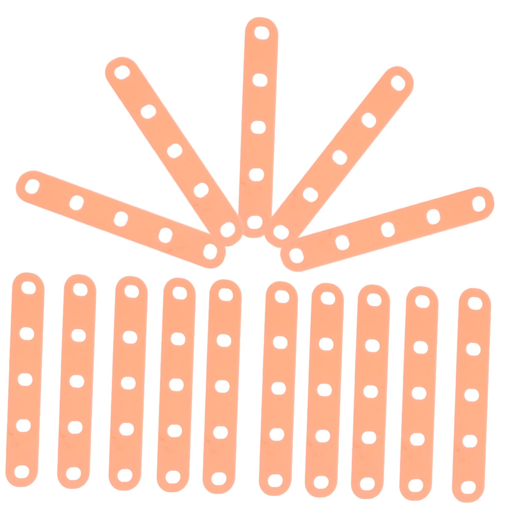 NULYLU Silicone Bands for Perm Rods Hair Curlers for Women 20pcs Curling Hair Bands