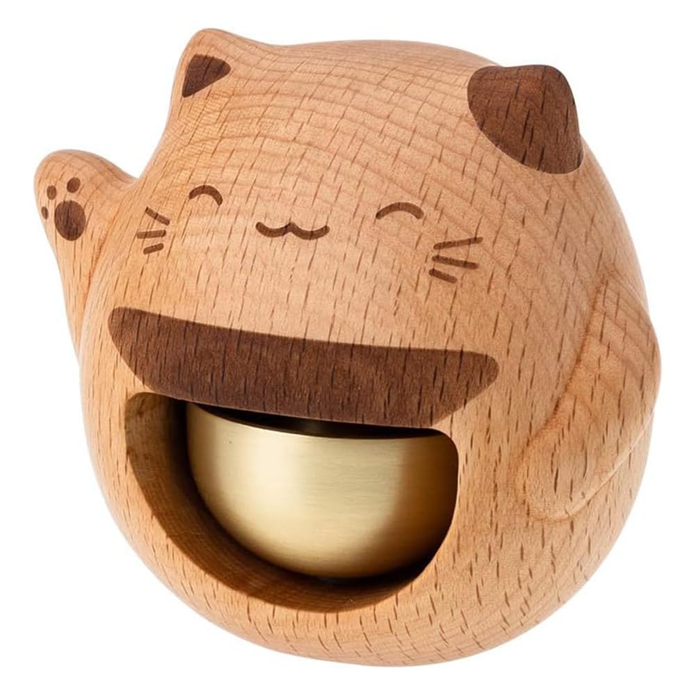 CTRLZS Shopkeepers Bell for Door Opening,Butter Chimes When Opens Chime Bells Box Being Wood Style Brass Doorbell Ring,Home Easy Install