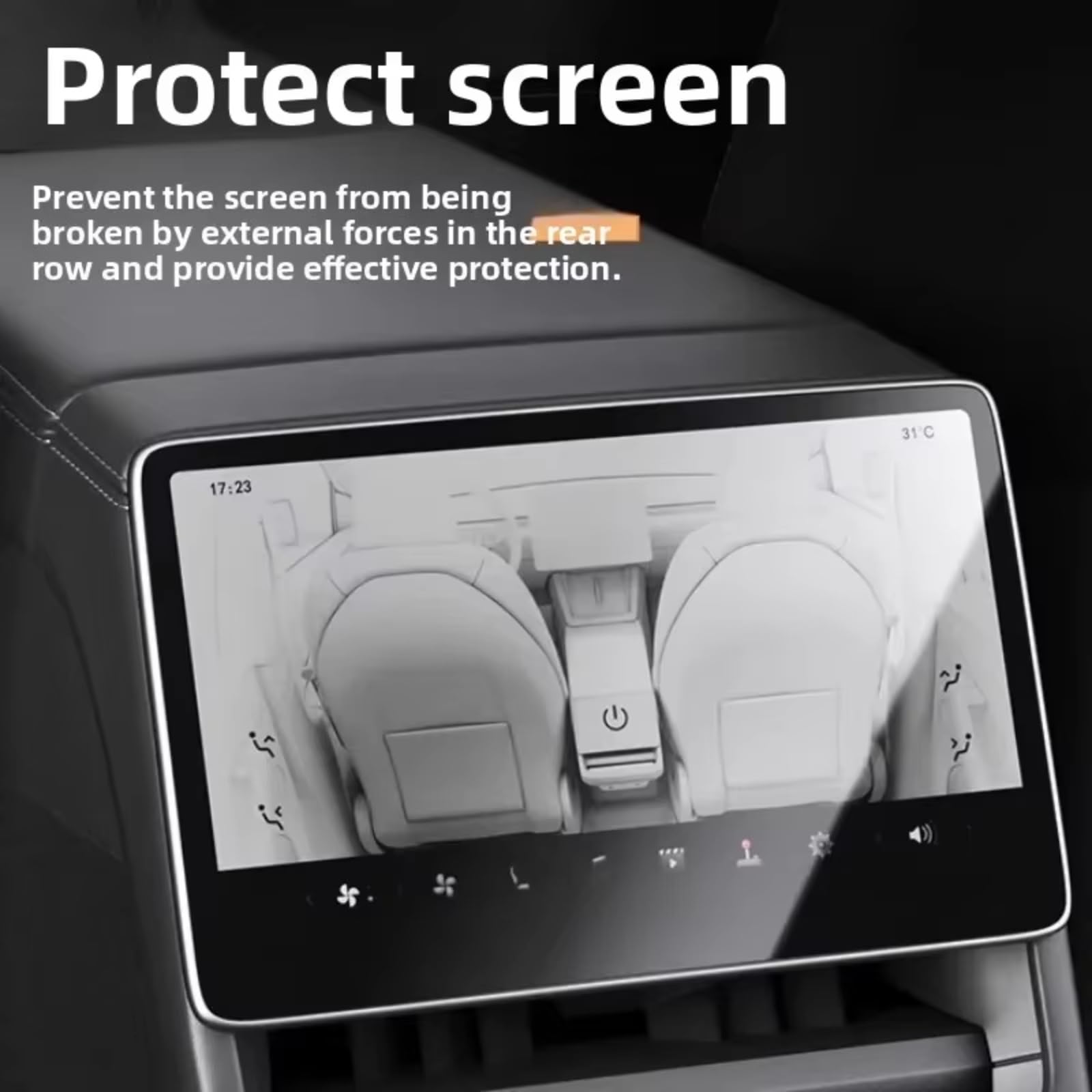 Voiture Protection D'écran Couverture D'affichage Navigation Automatique Compatible Avec Tesla Pour Modèle Pour Y Pour Juniper Pour YL 2026 Protecteur GPS Voiture Protecteur