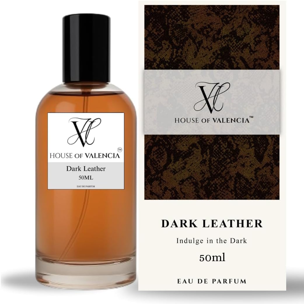 Dark Leather Long Lasting Perfume Unisex 50ml | Seductive Plum & Leather with Cinnamon Spice | Luxury Scent