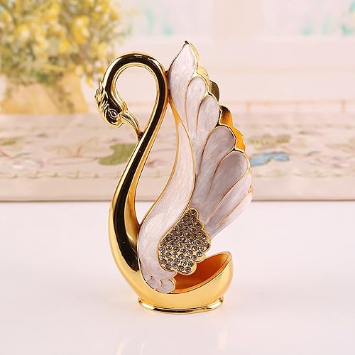 Miniatura 6 de Juego de cucharas de cena de postre de café, soporte con base de cisne con tenedores y cucharas para ensalada de pastel, cóctel, postre para regalo