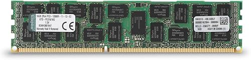 Kingston Technology 16 GB 1600MHz (PC3-12800) Reg ECC módulo de memoria para Dell Severs KTD-PE316/16G