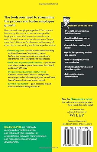 Performance Appraisals & Phrases For Dummies
