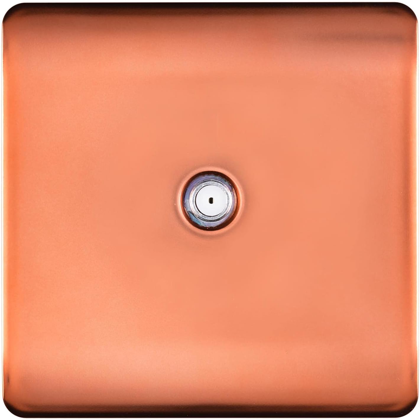 Trendi 1 Gang Screwless Television Satellite Socket in Copper [Energy Class A]