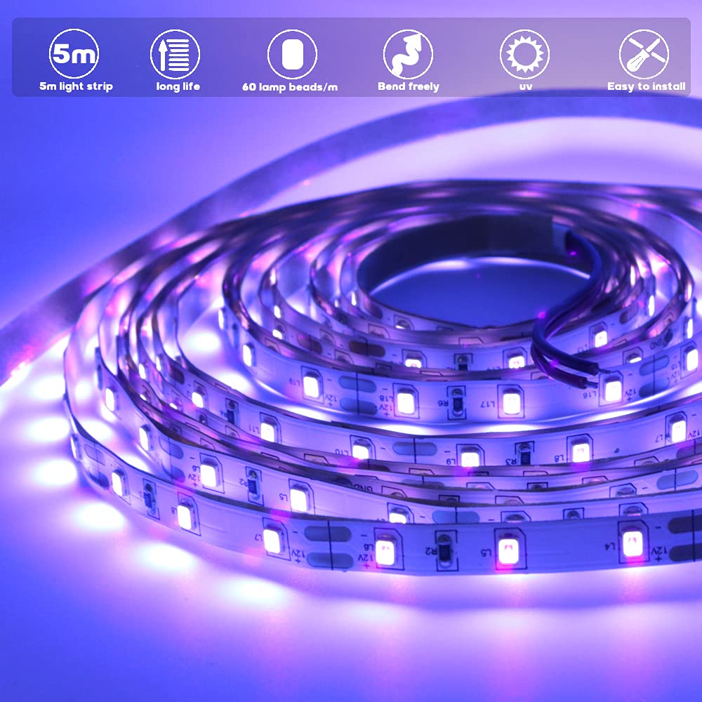 Lumiere Noire Soiree Fluo Onforu 10W Tube De , USB 28cm UV Lampe, 385-400nm Lumière UV, LED UV Bar Pour Discothèque, Club, Glow Party, Accessoires De Fête, Décoration D 'Halloween, 2er Lumière