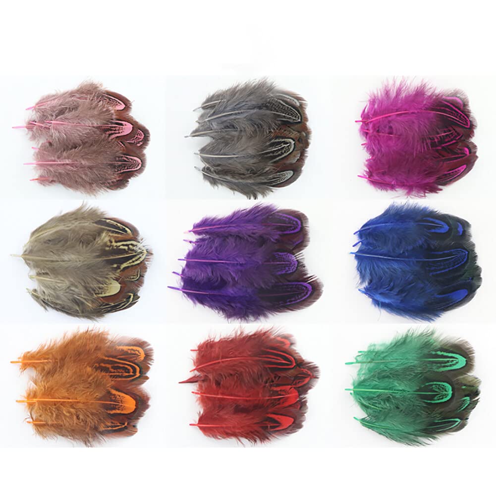 Uposao 100 stks Natuurlijke Haan Veren 14-20 cm Craft Veren Decoratie Haan Zadel Veren Fazant Veren Decoratie Voor Ambachtelijk, DIY, Decoratie, Kostuum, Prop Decoratie