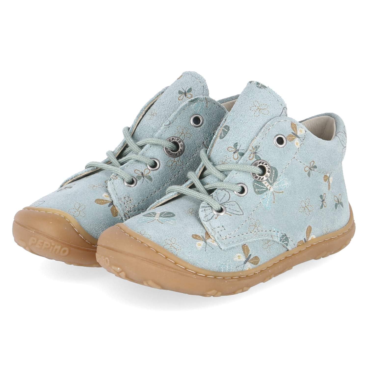 PEPINO 50 1200502/111 Unisex buty do nauki chodzenia, skóra zamszowa w kolorze białym - rozm. 20, Niebieski kombi., 20 EU