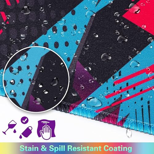 Image of Ant Esports Sneakerz Unique Mouse Pad Gaming Mouse Pad Extended Mouse Mat for Mouse Keyboard with Stitched Edges Waterproof Non-Slip Base Mousepads for Office Home Shop Gaming EXTRA LARGE Multi Colour