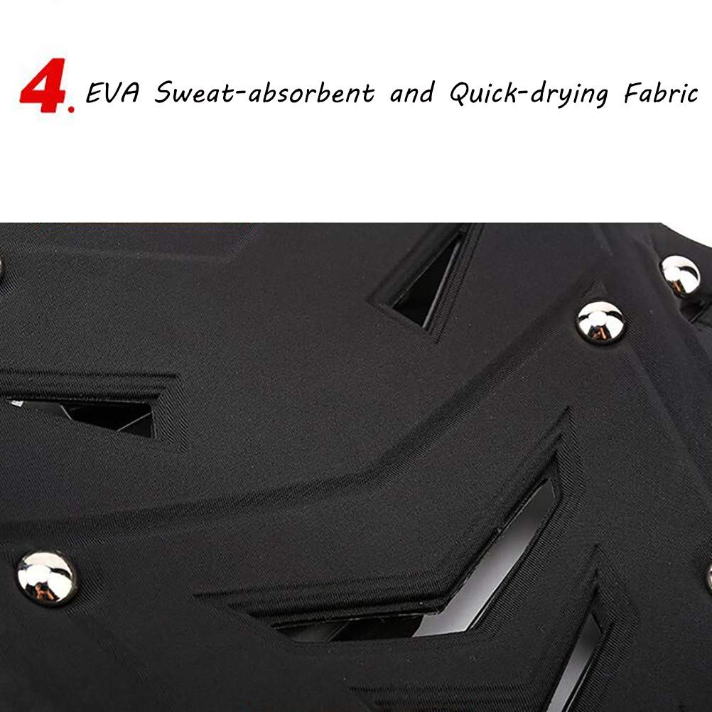 Gilet da Armatura Moto per Adulti Gilet di Protezione Sci Gilet da Motociclista Protettivo Anti-Caduta Traspirante Giacca Regolabile Gilet Blindati Motocross MTB Racing