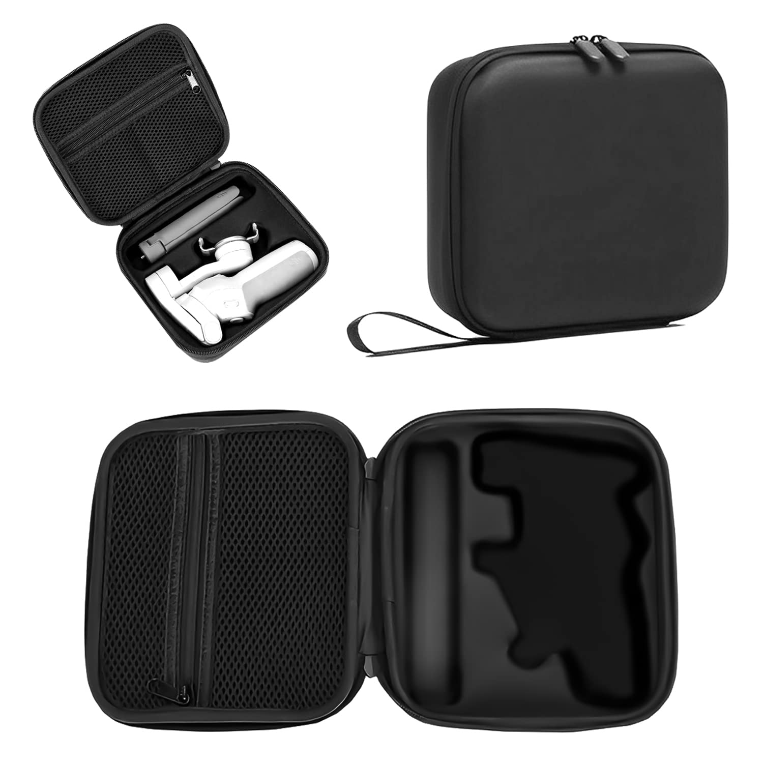 ZORBES Nylon Stabilizer Storage Bag for DJI Osmo Mobile 3,Hard Case Shell Om 4 Se Gimbal Case Portable Phone Stabilizer Carrying Case for DJI Osmo Mobile 3/Mobile 4/ Om 4 Se,Black