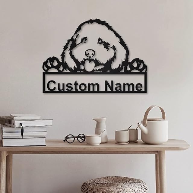 Foto 5 de 7 de SOULSIS Personalizado Cockapoo Dog de Madera Sign Art