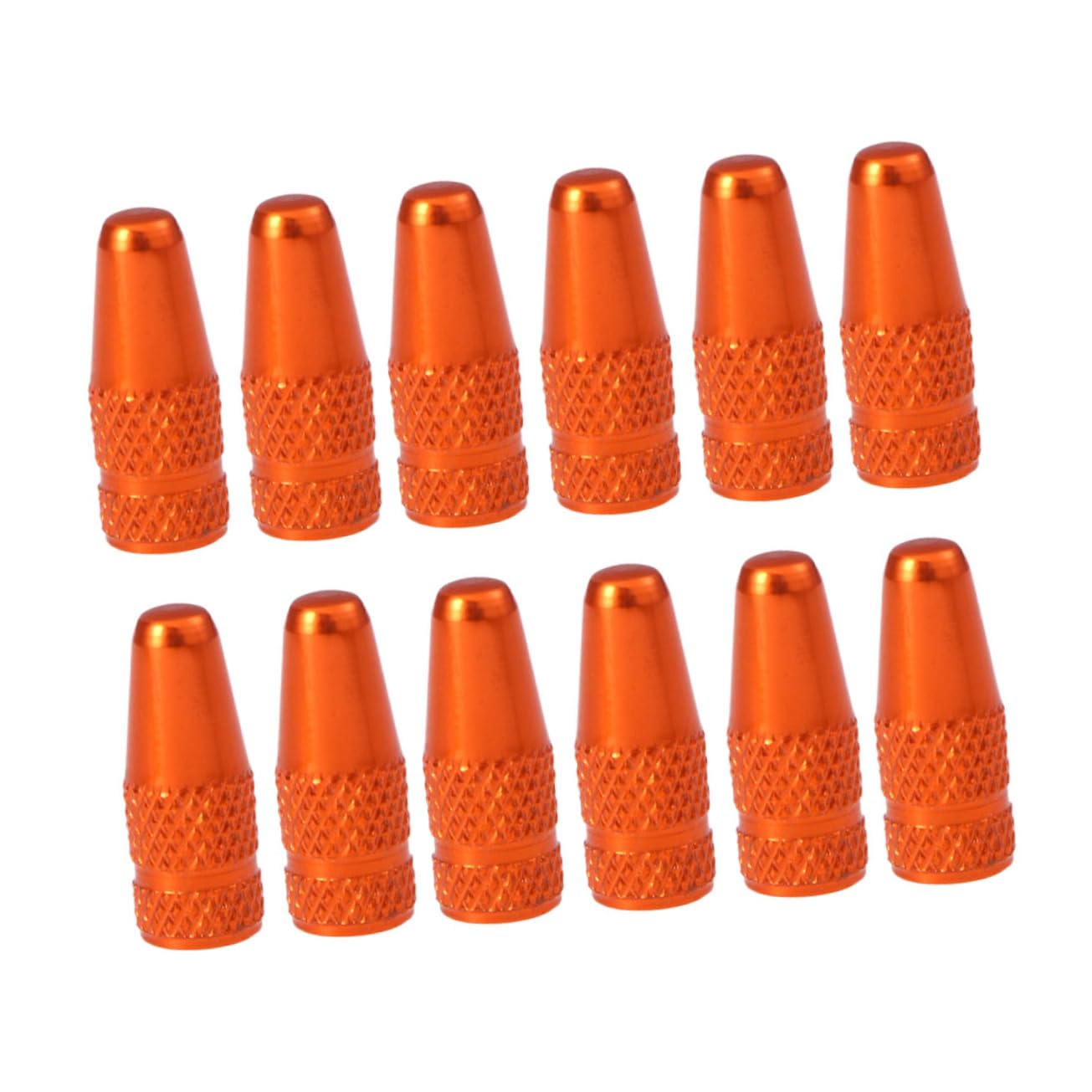 Outanaya Valve Caps for Bicycles Set of 12 Bike Tire Caps Aluminum Cover French Style Easy Installation