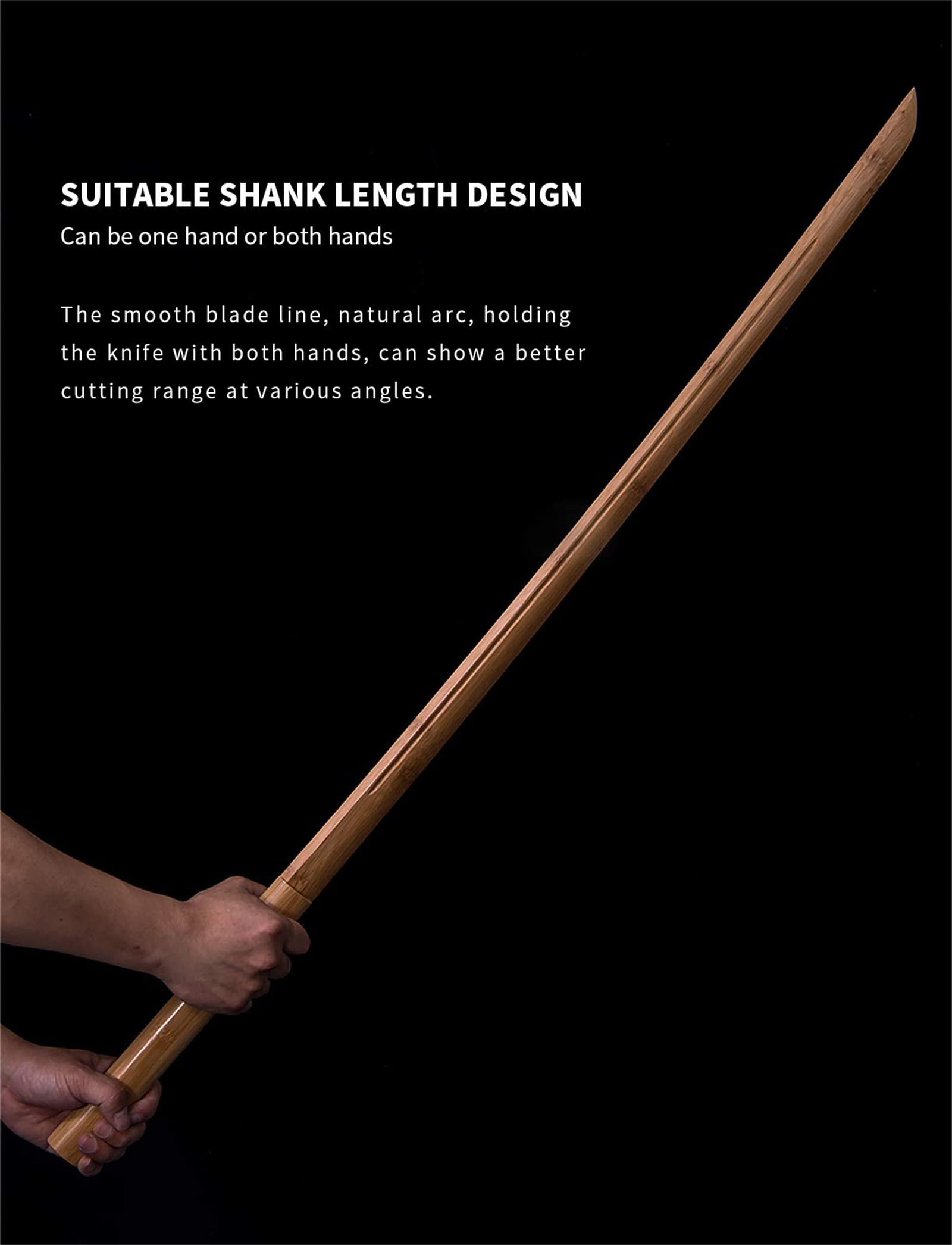 Katana en Bois Bokken Katana Kendo épée Accessoires d'arme en Bois Kendo épée Combat Formation Accessoires de Jeu de rôle Fait à la Main 103 cm