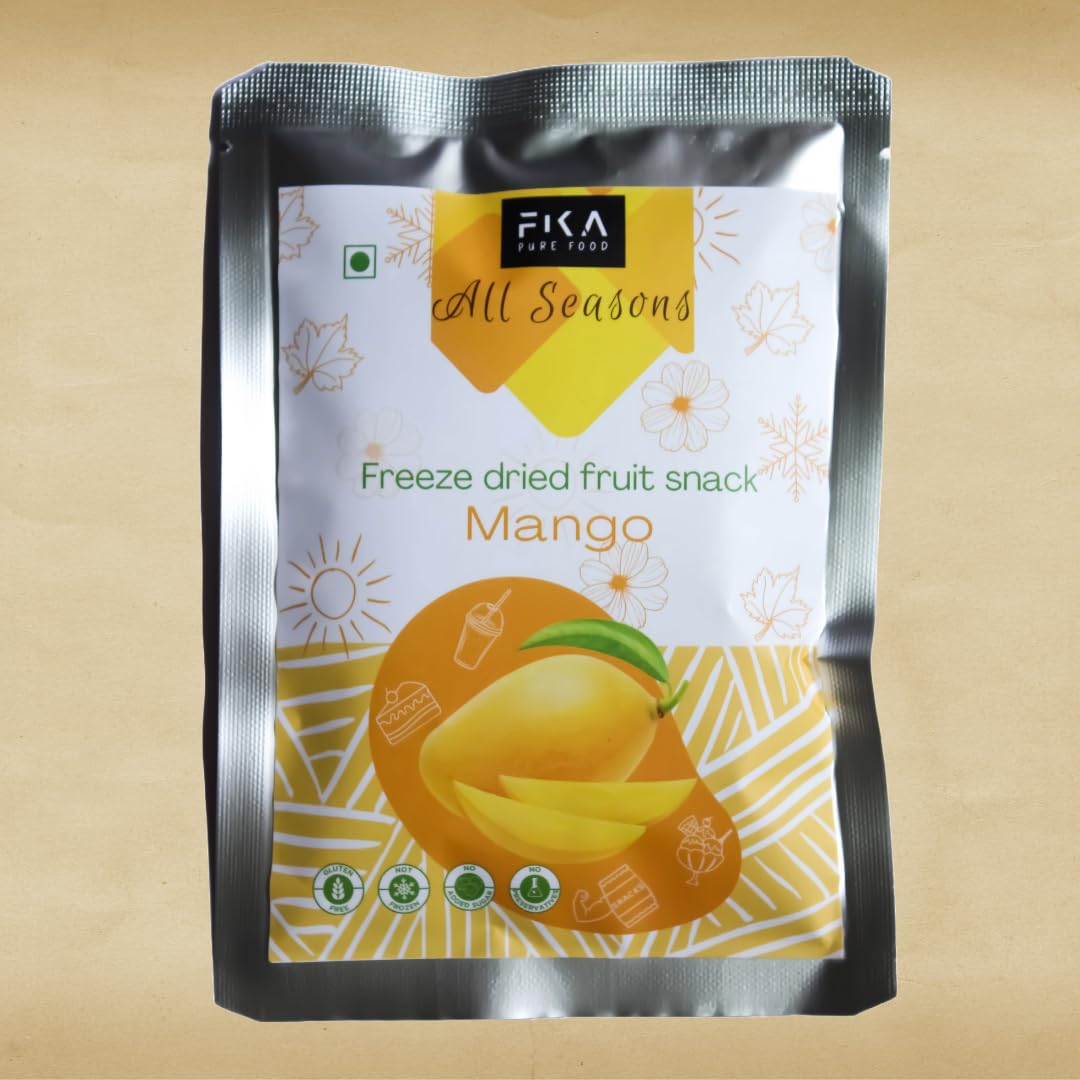 FIKA PURE FOOD Freeze Dried Mango| 100% natural| No Added Sugar| No Preservatives| Vegan| Healthy fruit snacks for kids and adults| 45 gm (Pack of 3 each 15 gm) (B0CR8M53QC) Amazon Price History, Amazon Price Tracker