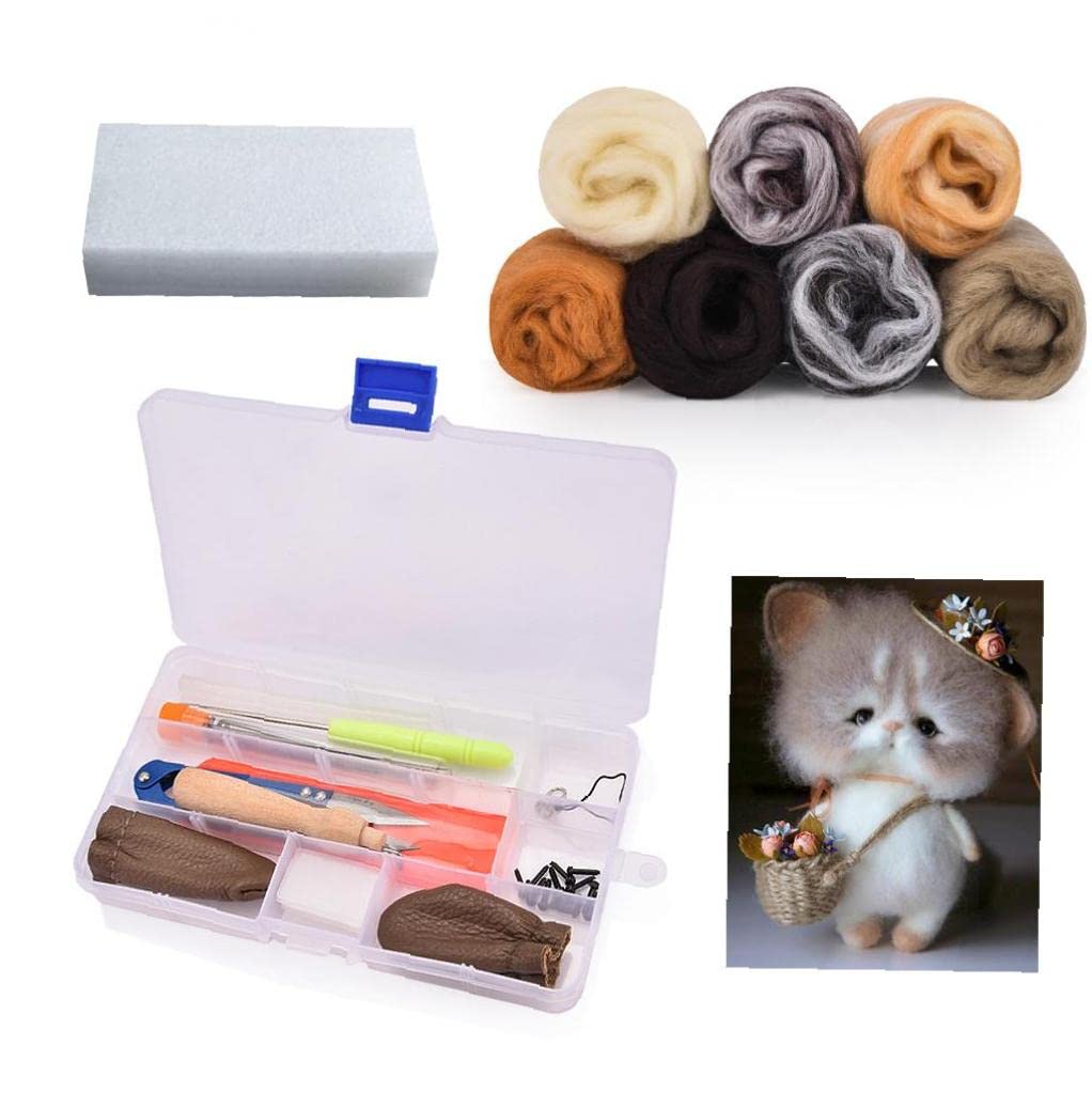 Set Lana Per Feltro Ad Ago - 7 Colori Casuali Per Cucito Creativo
