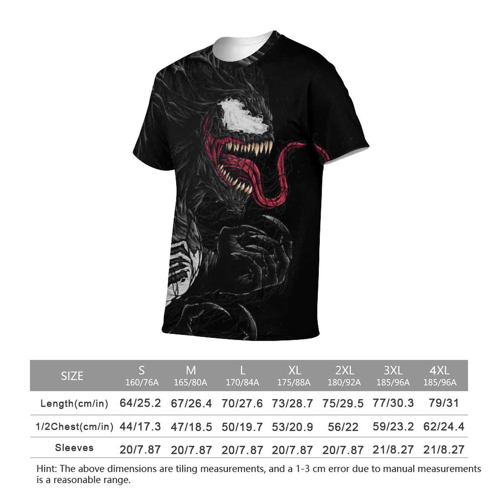 Amazon.co.jp: Tシャツ 半袖 ヴェノム ショートスリーブ ティーシャツ 
