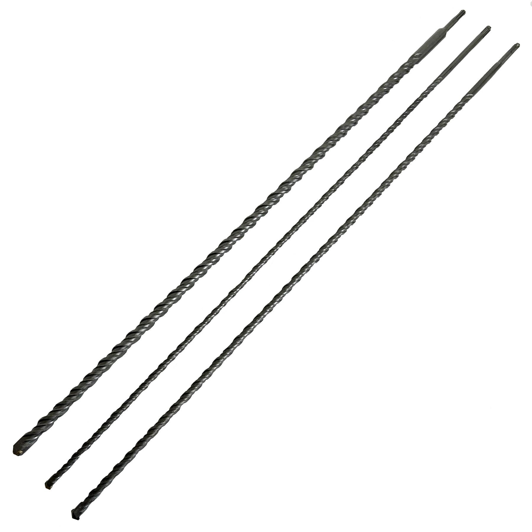 Bardzo duże wiertła SDS Plus 1000 mm firmy Mauerwerk 12 mm, 16 mm i 24 mm TE288