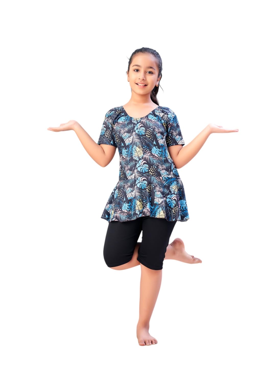 Aarika Girl's Contemporary Regular One Piece Swimsuit-image-13