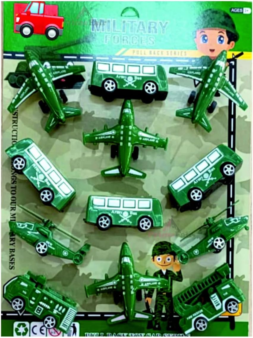Ananya Creations Army Military Special Force Playset Toys for Kids (Green, Pack of 12)