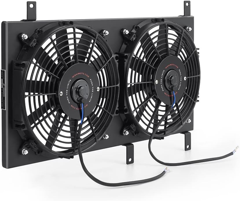 Mishimoto Performance Aluminum Fan Shroud Kit Compatible with Mazda Miata 1999-2005, Black