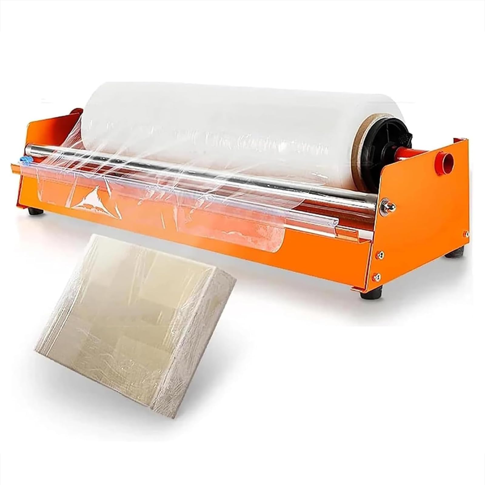 AMZBNEIDI Heavy Duty Stretch Film Pallet Dispenser Manual Stretch Film Wrapping Dispenser, Fast Cutting, Adjustable Width, Food Packaging