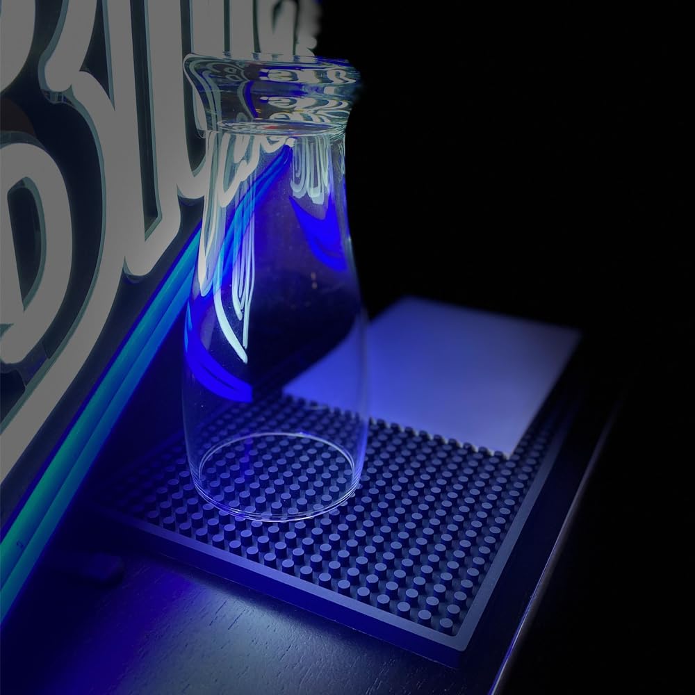 Whiskey Lounge Personalized Bar Mat, 7