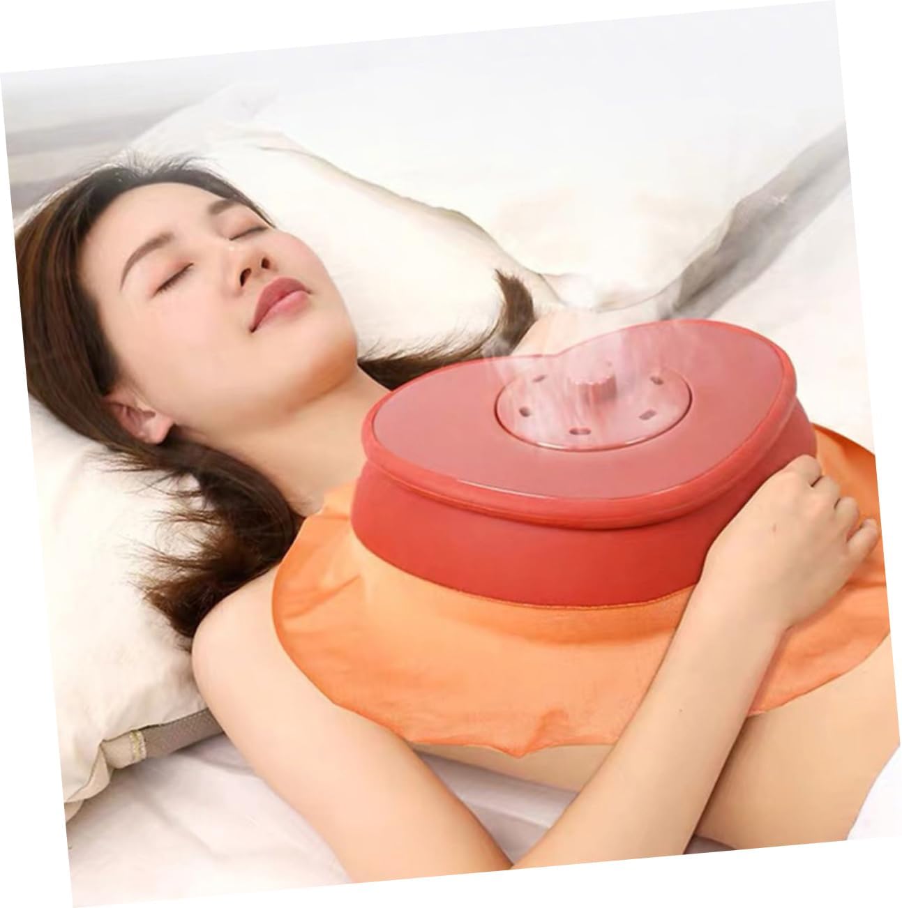 OUNONA Large Moxibustion Box Adjustable Strap Portable Plastic Moxibustion Device for Body Heating for Chest and Abdomen Home Use and Wellness