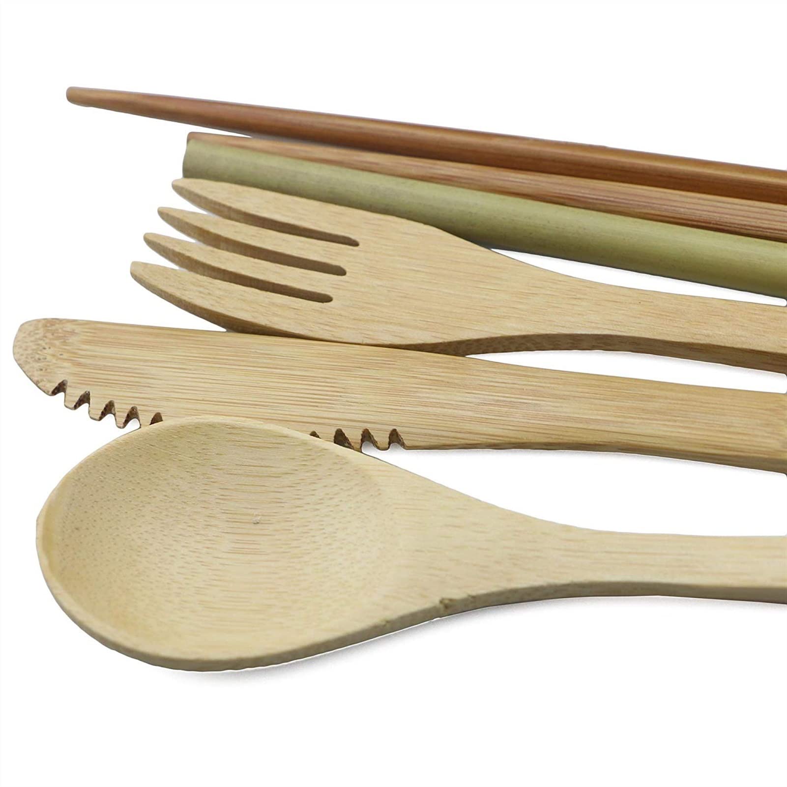 Ensemble de Couverts Japonais Portables et écologiques en Bambou, 7 pièces, pour fête, hôtel, Bar, Maison, fête, Exceptionnel