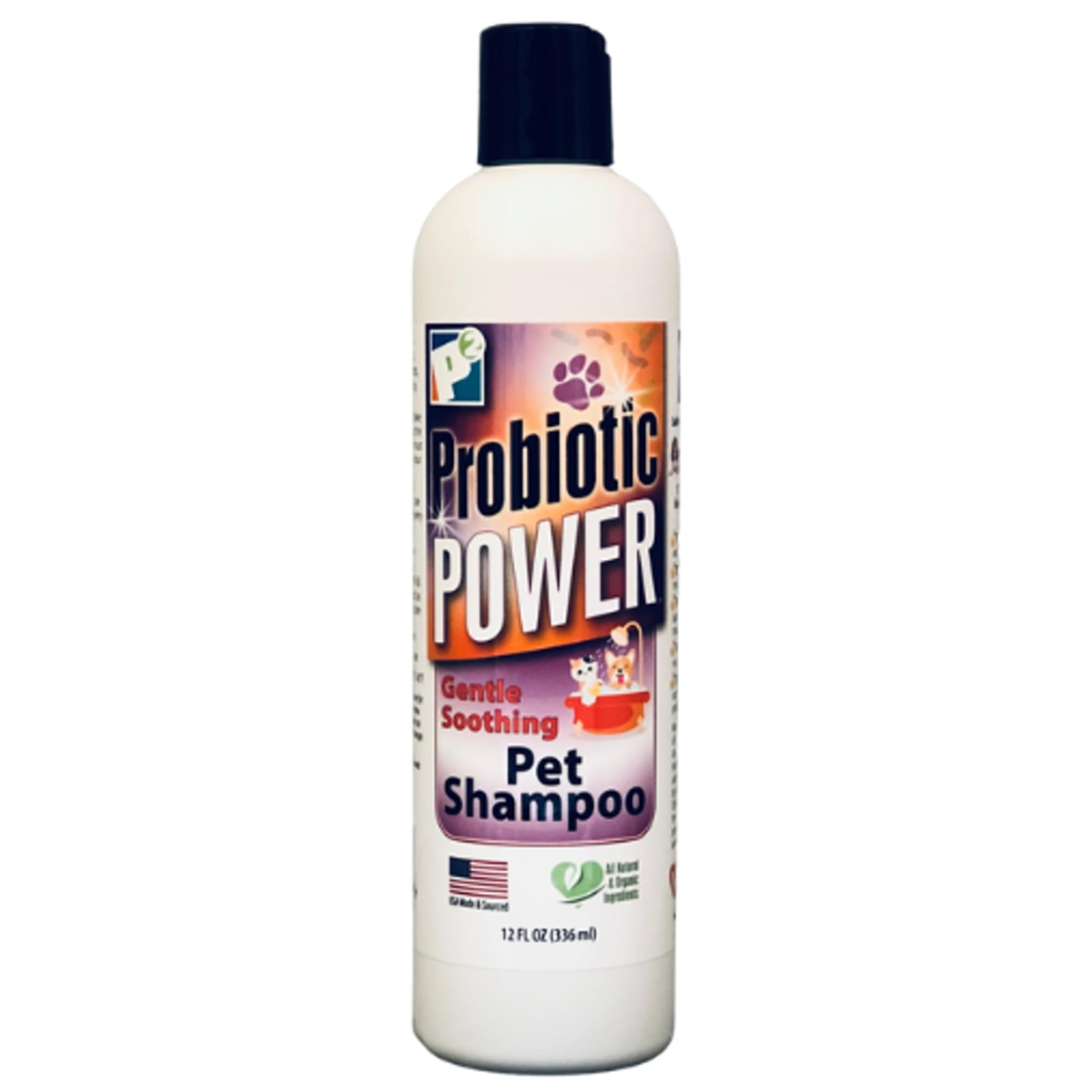 P2 Probiotic Power | i Clean Your Pets Soothing Healthy Pet Shampoo | All Natural & Organic Dog and Cat Cleanser | (12 oz)