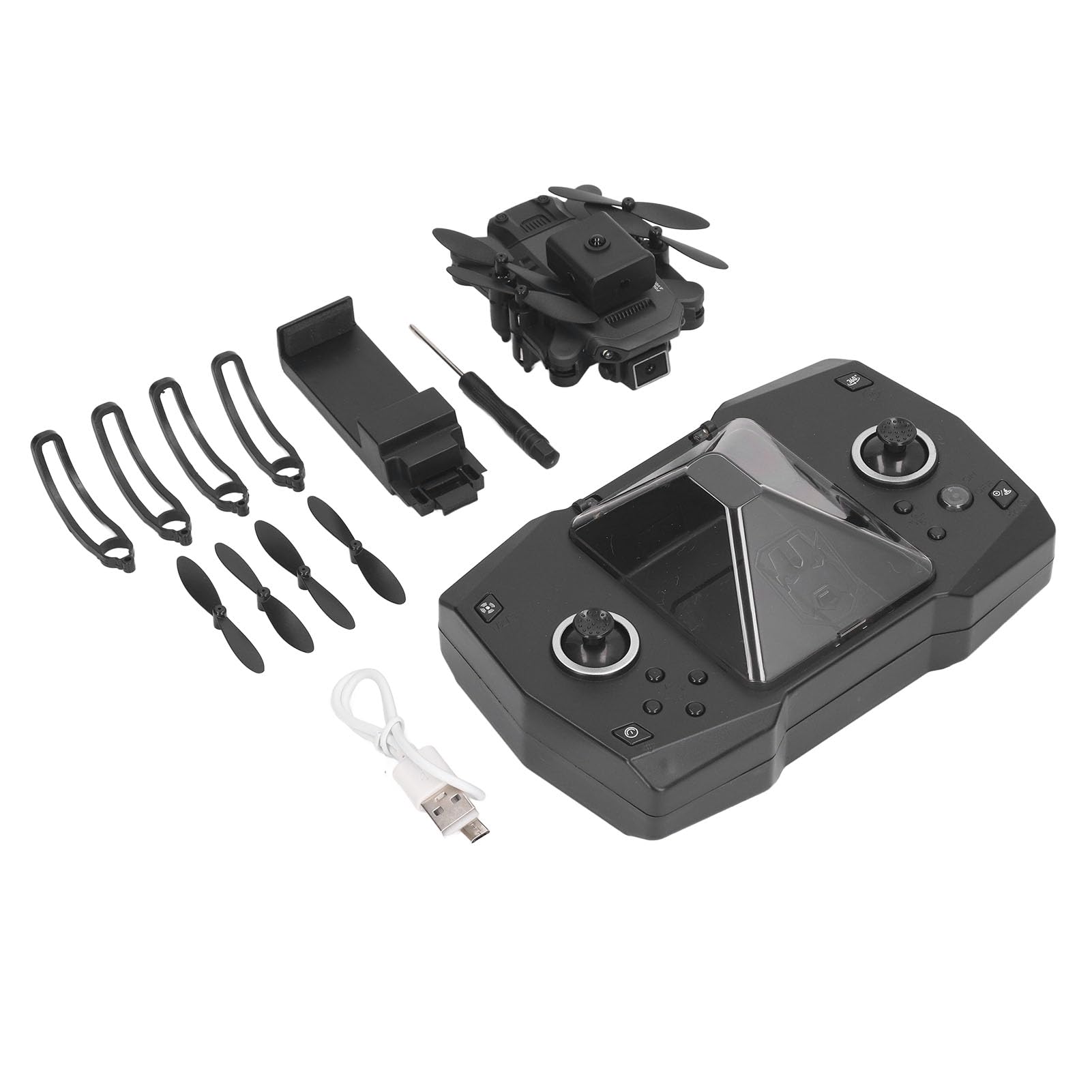Mini Dron HD dla Dorosłych i Początkujących, Drony FPV z Utrzymywaniem Wysokości, Bezprzewodowy Składany Quadcopter, Uruchamianie Jednym Przyciskiem, Obracanie 3D