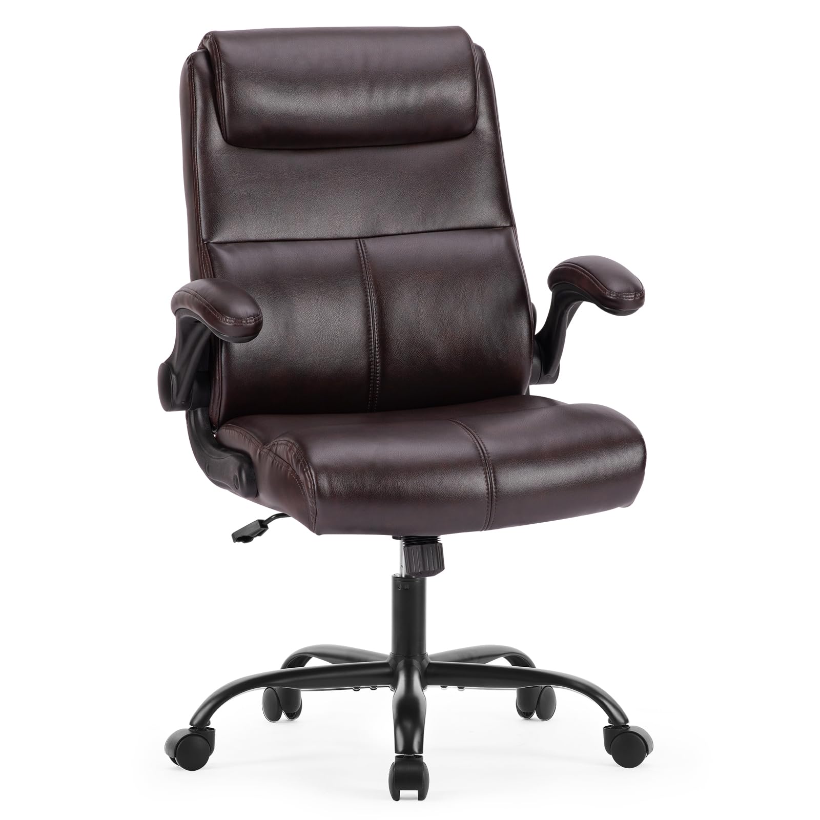 Sweetcrispy Ergonomic Executive Office Chair Mid Back Desk Chair with