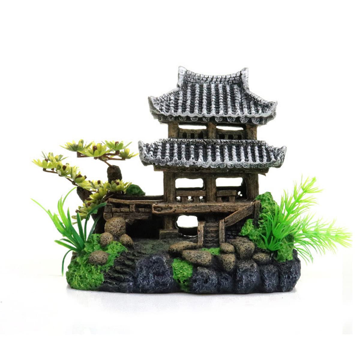 Grandi Decorazioni per Acquari, Ponte Grotta Dell'albero Acquario Roccia, Decorazione Dell'acquario Roccioso Acquario Acquario Architettura Acquario Ornamento Dell'acquario,15 * 10 * 15cm