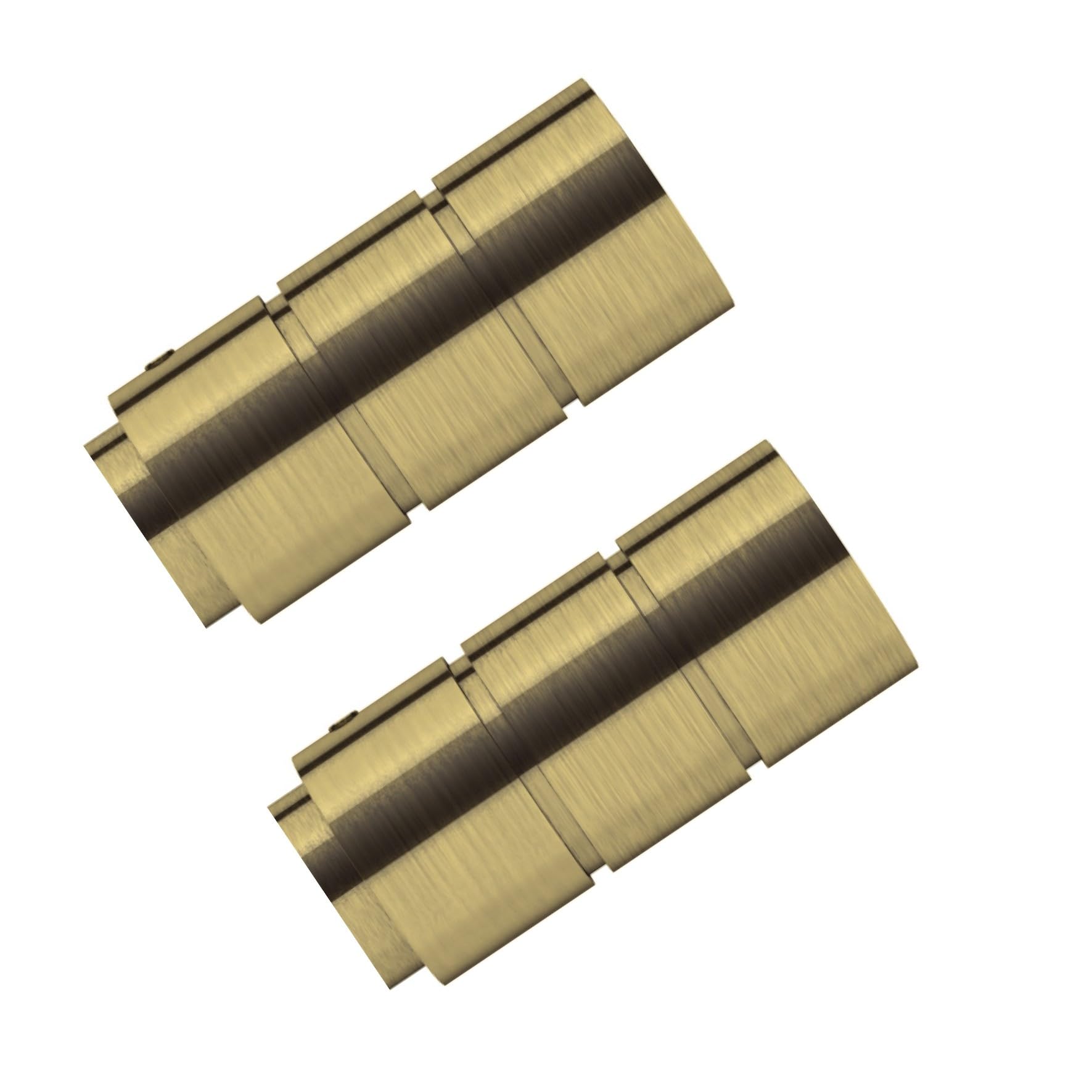 Curtain Pole Finials Pole Ends, Swish Elements, BROOKLYN, for 28mm Poles (Antique Brass)