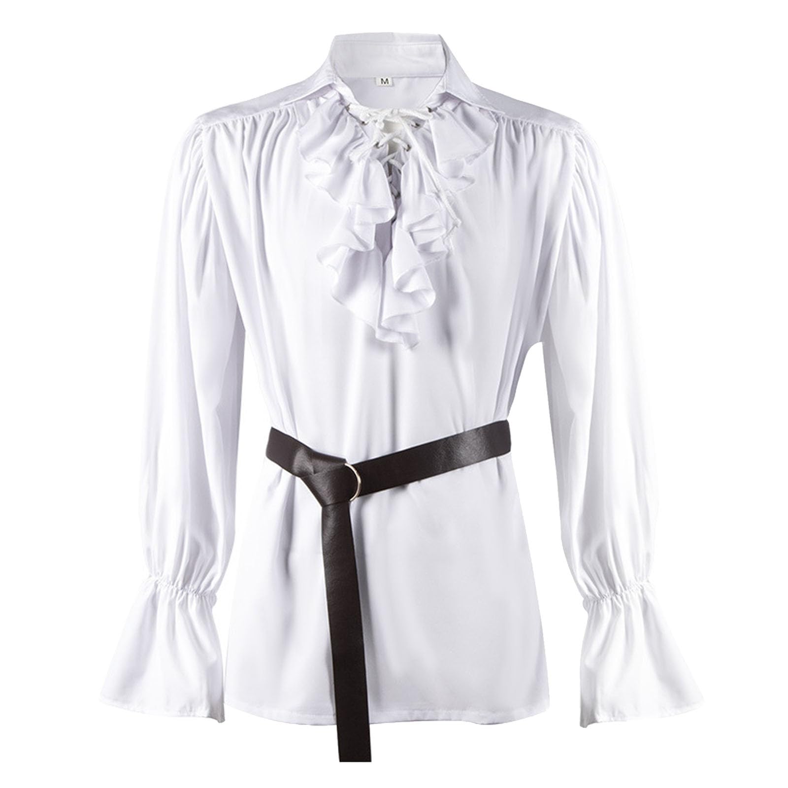 Generisch Camisa de noche para hombre, disfraz de Halloween para hombre, estilo medieval, camisa sexy para hombre