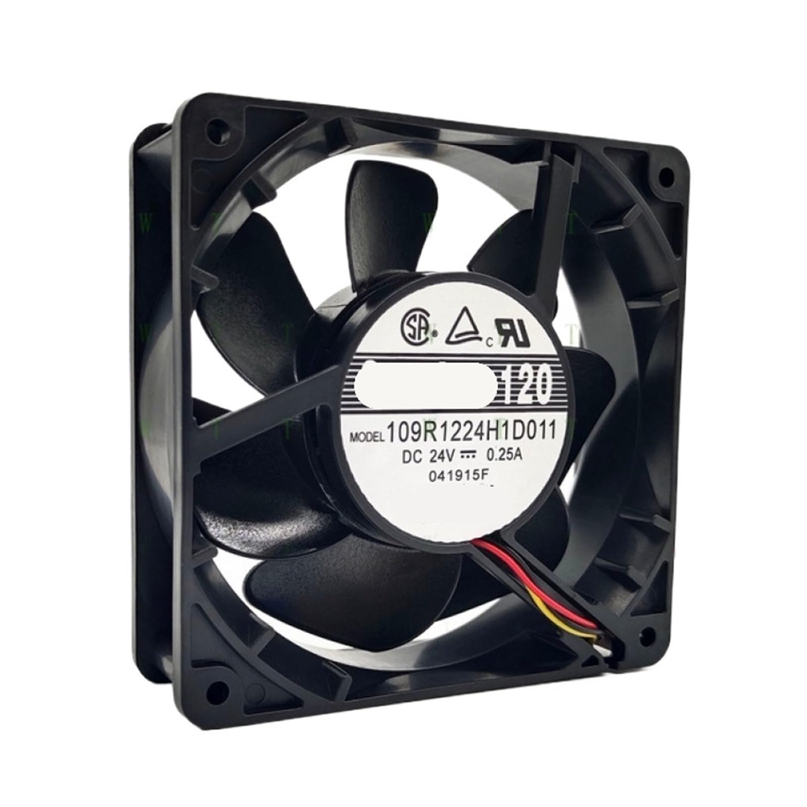 KWQNPHTRN Fan 109R1224H1D011 DC 24V 0.25A 12CM 12038 3-Wire Cooling Fan